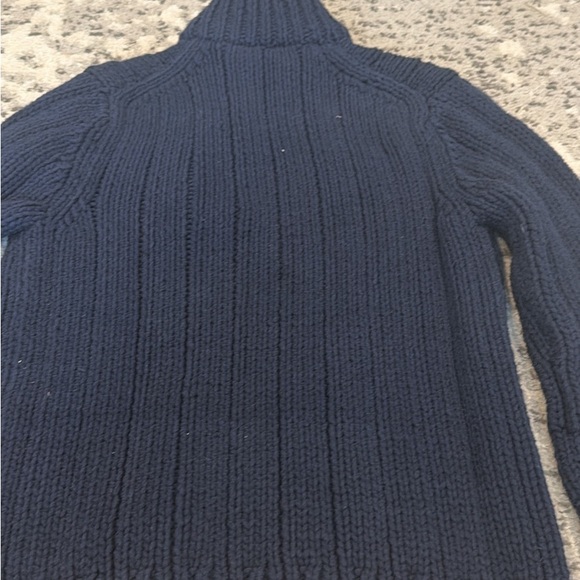 Michael Kors Men's Dark Blue Zip-Up Sweater - Picture 4 of 7
